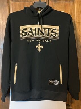 Men's Mew Orleans Saints Black & Gold Pullover Hoodie